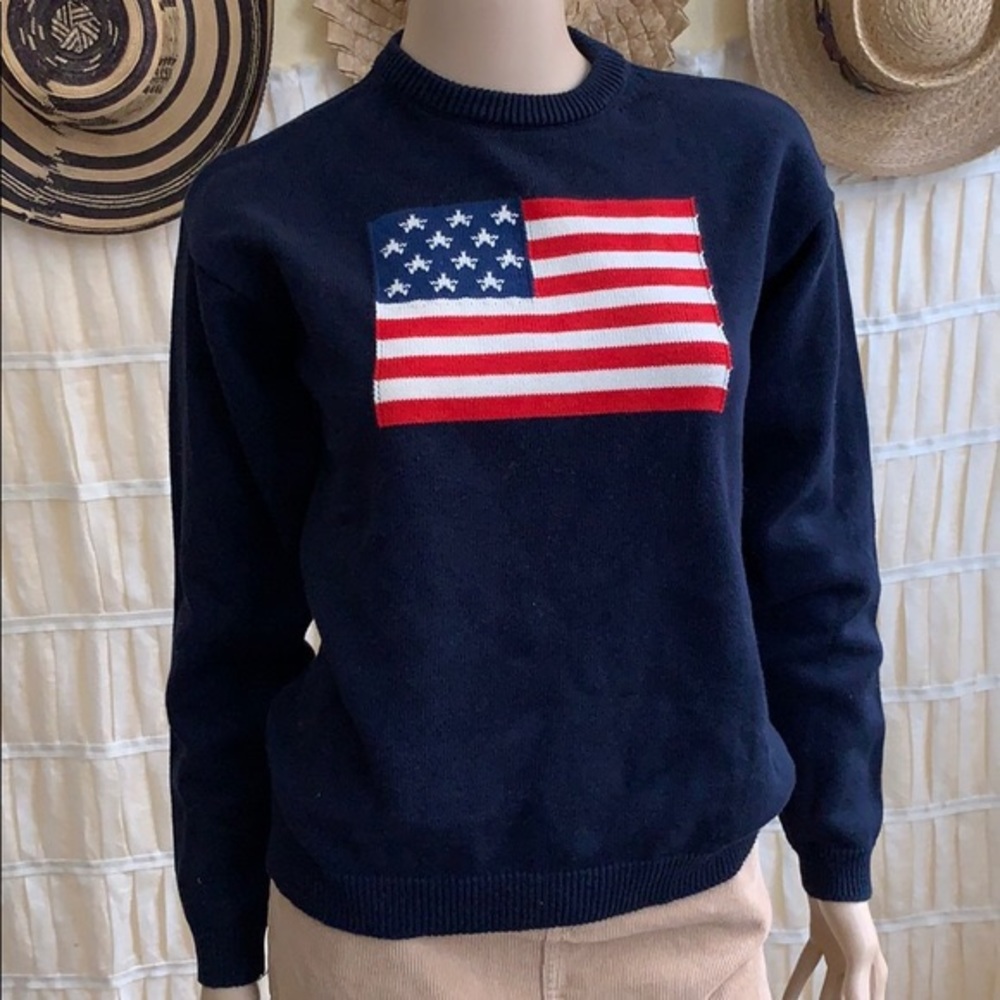 Rare American flag Brandy Melville Sweater